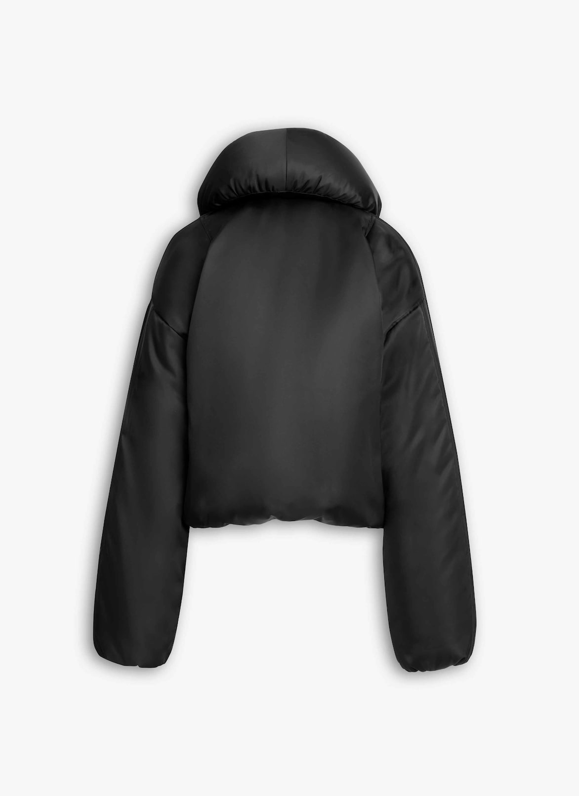 TAFFETA PADDED BOMBER ALAÏA BLACK TAFFETA PADDED BOMBER